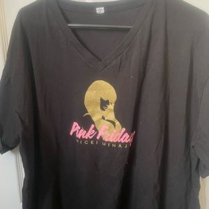 Nicki Minaj Pink Friday V Neck T Shirt
